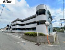 下関市伊倉にあるアパート外壁塗装工事